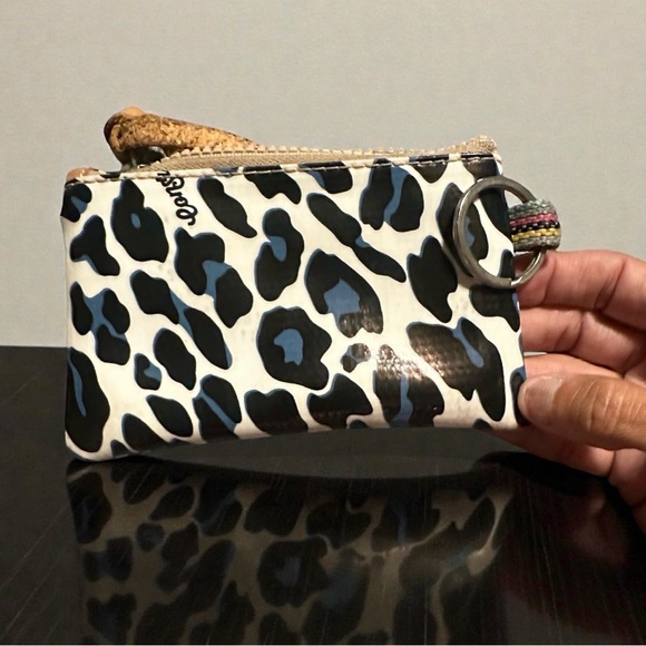 Consuela Black and White Patterned Wristlet - Picture 2 of 3